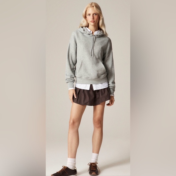 NWT J. Crew Grey Heritage Terry Hoodie, size XL - Picture 4 of 8